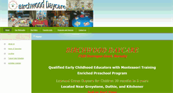 Desktop Screenshot of birchwooddaycare.com